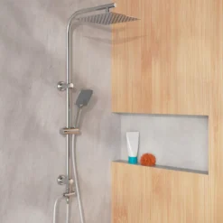EASY DELUXE Überkopfbrause-Set, Chrom
