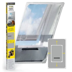 EASYmaxx Moskitonetz Dachfenster Magic Fit, ca. 100 x 160 cm - Weiß