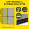 EASYmaxx Moskitonetz Schwingtür Magic Fit, ca. 115 x 270 cm - Anthrazit