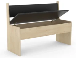 Eckbank "Esal 110" Anthrazit/Honig-Eiche