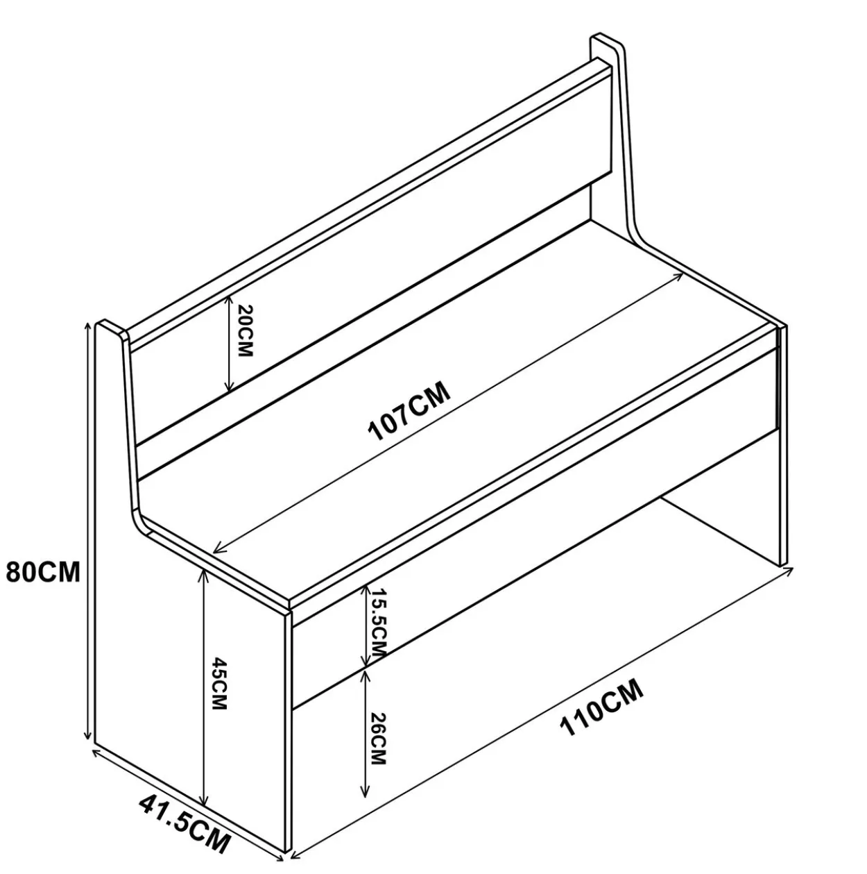 Eckbank "Esal 110" Sonoma-Eiche
