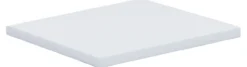 Eckplatte "Lona" 80x80 Weiß