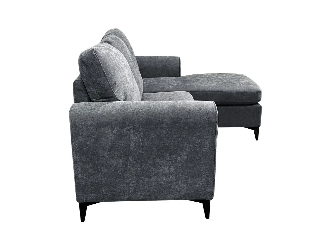 Ecksofa, ca. 207 x 142-78 x 96 cm - Grau