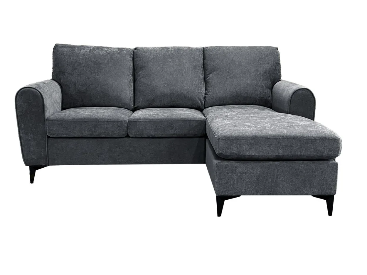 Ecksofa, ca. 207 x 142-78 x 96 cm - Grau