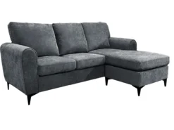 Ecksofa, ca. 207 x 142-78 x 96 cm - Grau