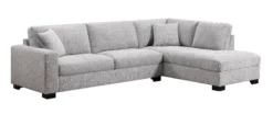 Ecksofa, ca. 308 x 207 x 91 cm - Hellgrau