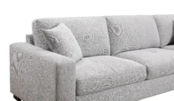 Ecksofa, ca. 308 x 207 x 91 cm - Hellgrau