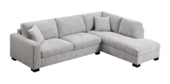 Ecksofa, ca. 308 x 207 x 91 cm - Hellgrau