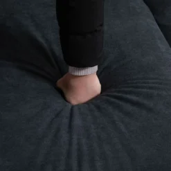 Ecksofa Couchgarnitur mit wendbarer Chaiselongue Dunkelgrau