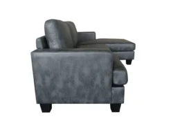 Ecksofa in Vintage Optik grau