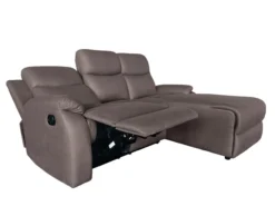Ecksofa mit Relaxfunktion - Braun