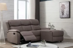 Ecksofa mit Relaxfunktion - Braun