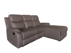 Ecksofa mit Relaxfunktion - Braun