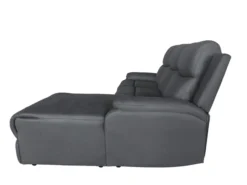 Ecksofa mit Relaxfunktion - Dunkelgrau