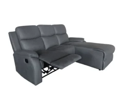 Ecksofa mit Relaxfunktion - Dunkelgrau