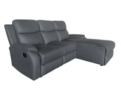 Ecksofa mit Relaxfunktion - Dunkelgrau