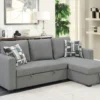 Ecksofa mit Stauraum & Schlaffunktion, ca. 223 x 146 x 88 cm - Grau