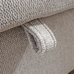 Ecksofa, reversibel links/rechts, ca. 220 x 147 x 86 cm - Hellgrau