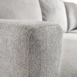 Ecksofa, reversibel links/rechts, ca. 220 x 147 x 86 cm - Hellgrau