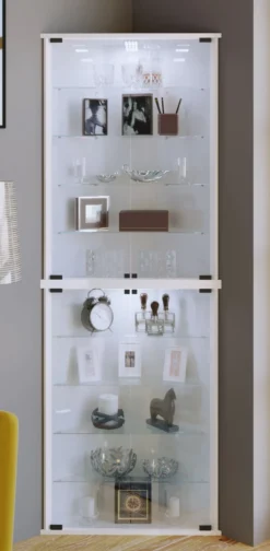 Eckvitrine "Vecko Maxi" Weiß