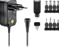 EcoFriendly Universal Netzteil 600 mA 3-12 V mit 8 DC + 1 USB Adapter Netzstecker