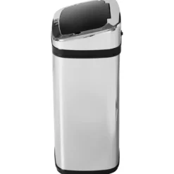 Edelstahl Automatik Mülleimer Abfalleimer IR Sensor mit/ohne Inneneimer rund viereckig (30L)