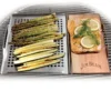 Edelstahl Grillauflage mit Zedernholz-Platte