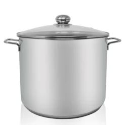 Edelstahl Jumbotopf mit Glausdeckel, 17 Liter