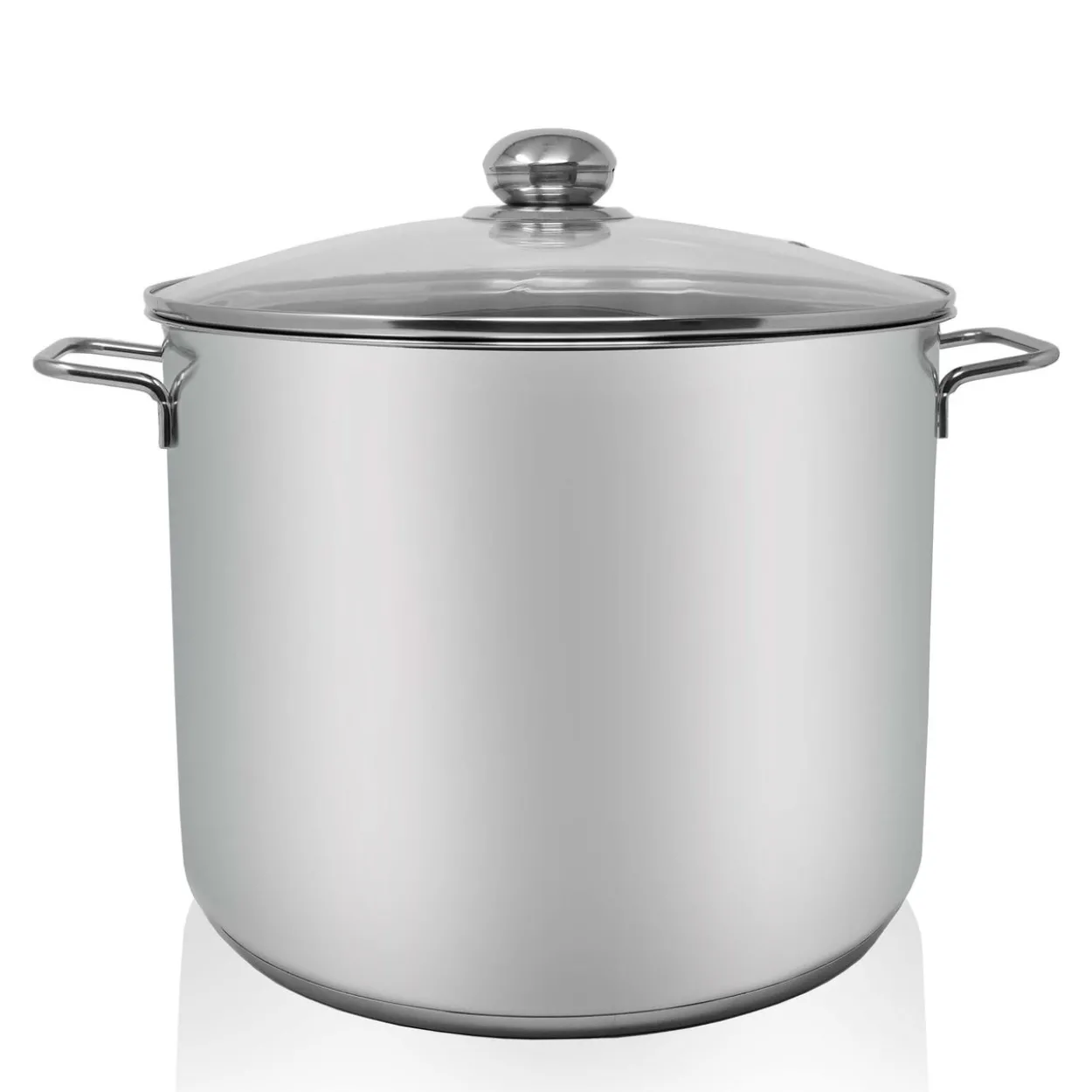 Edelstahl Jumbotopf mit Glausdeckel, 17 Liter
