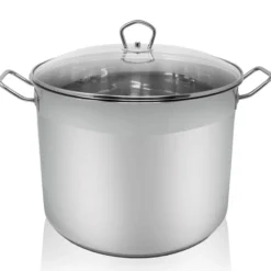 Edelstahl Maxi-Topf mit Glasdeckel, 20 Liter
