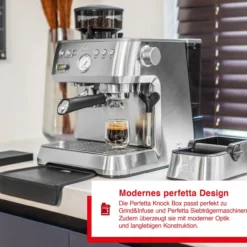 Edelstahl Perfetta Knock Box Ausklopfschale - Must-have Accessoire für jeden Barista