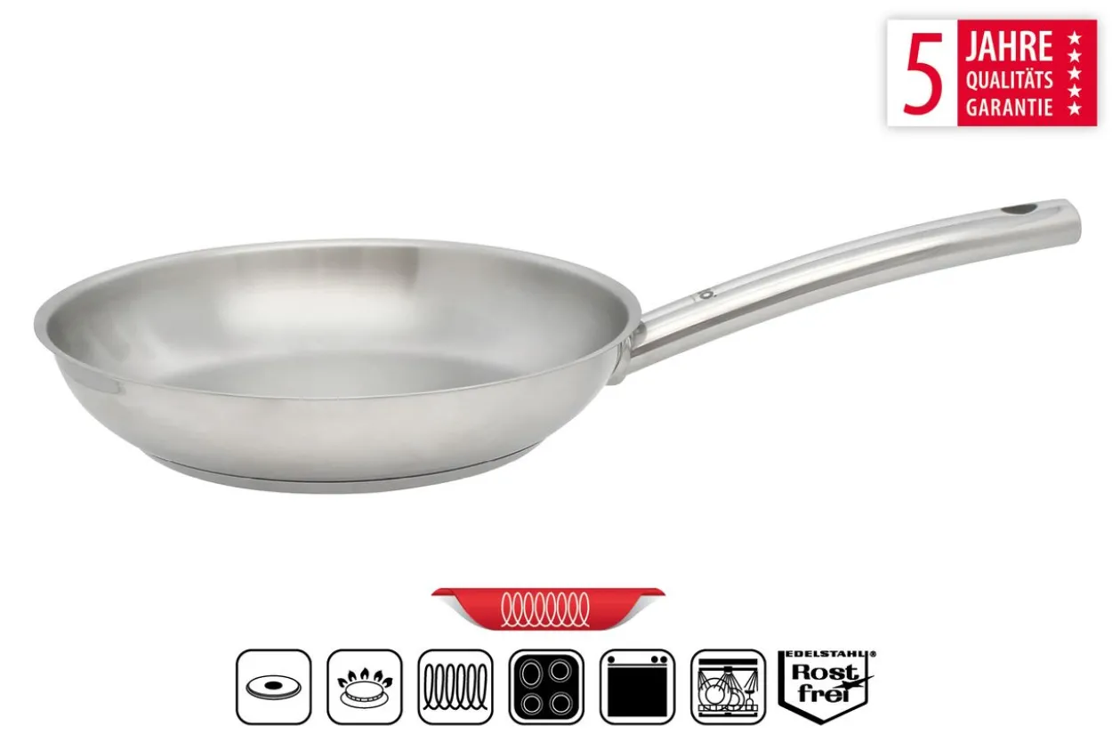 Edelstahl Pfanne 28cm "Durinox"