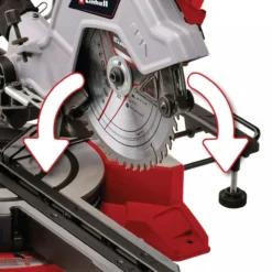 Einhell TE-SM 8 L Dual – Zug-Kapp-Gehrungssäge mit 1.800 W, Laser und Zugfunktion