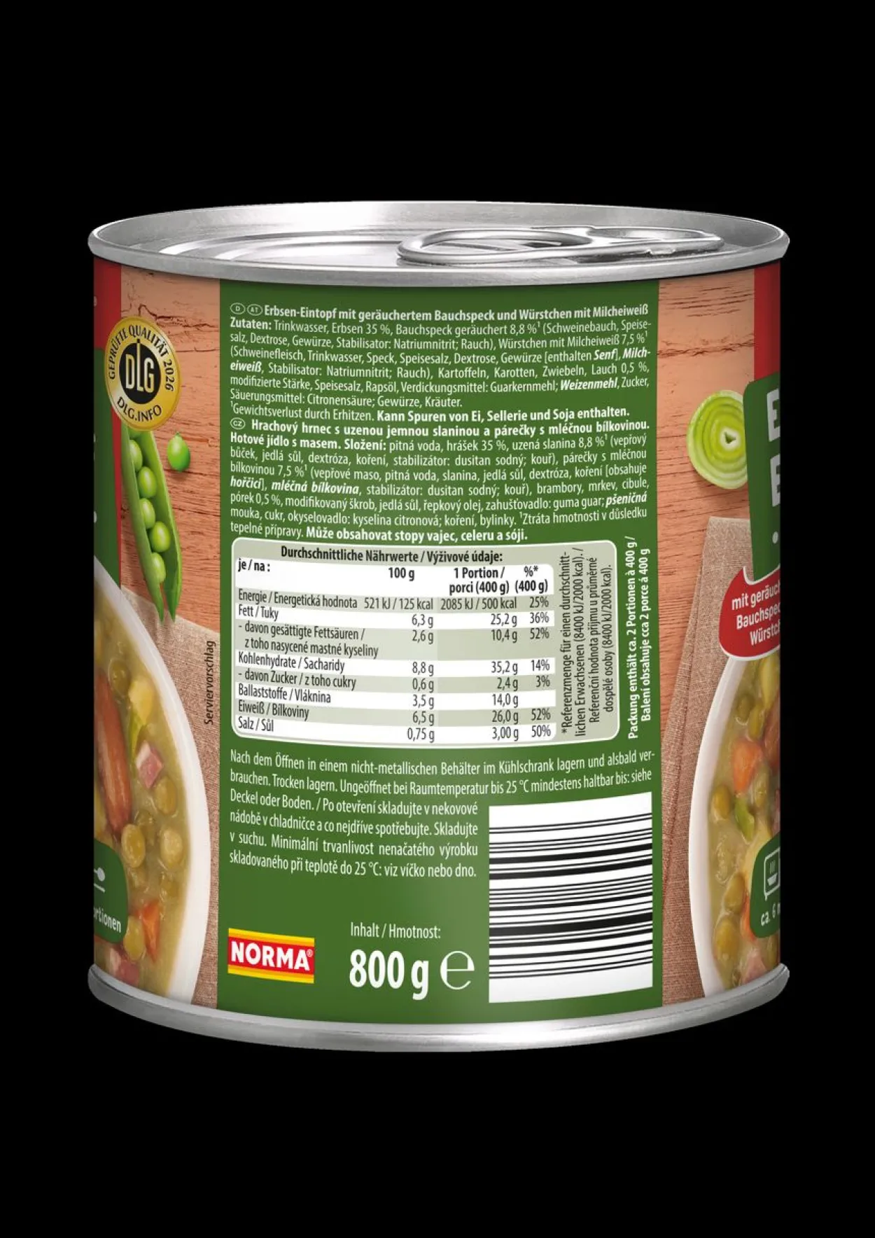 Eintöpfe mit Würstchen 12x800g
