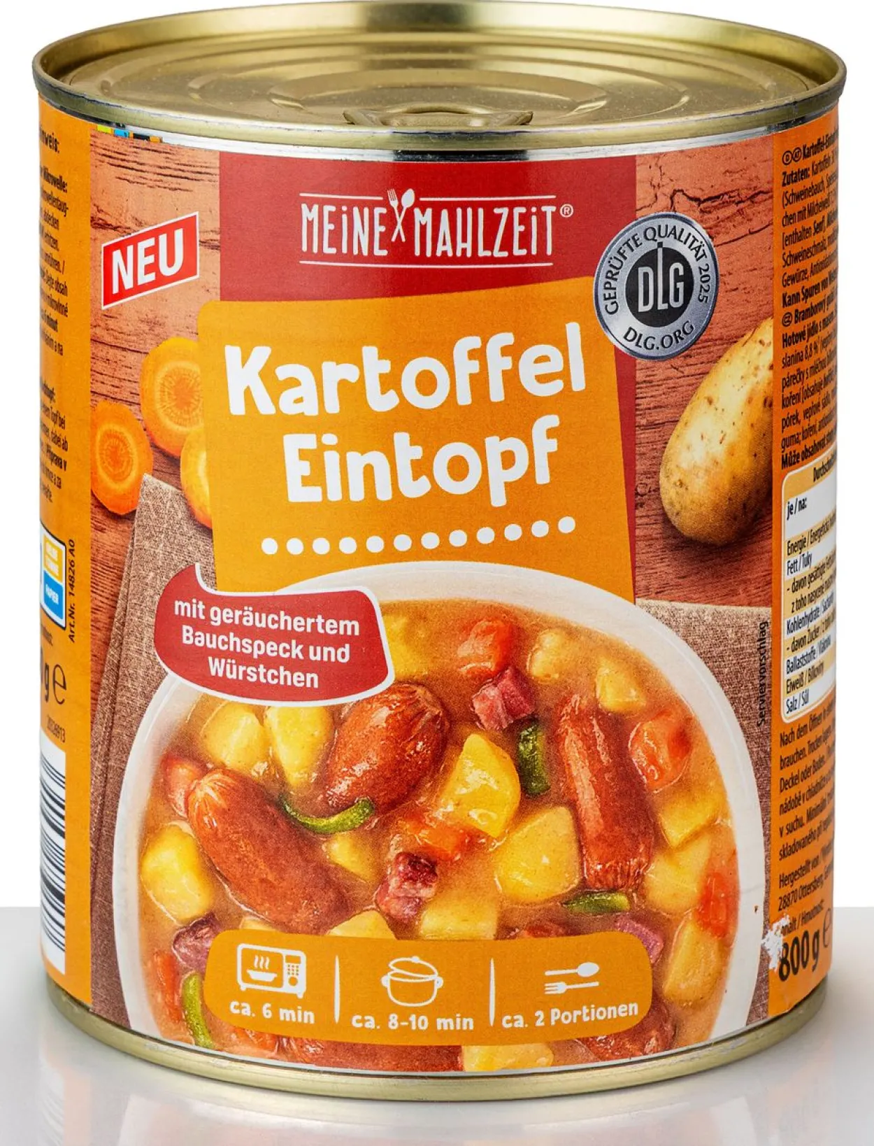 Eintöpfe mit Würstchen 12x800g