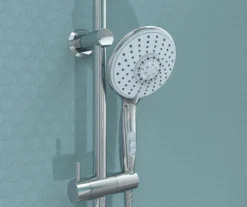 eisl Handbrause COOL, Duschkopf mit 5 Funktionen, Brausekopf Chrom