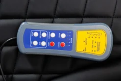 Elektrischer Massagesessel Relaxsessel - schwarz/rot Lederoptik