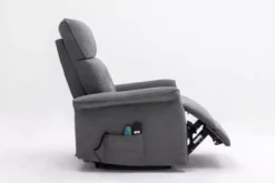 Elektrischer TV-Massagesessel mit Wärme-Funktion - Dunkelgrau