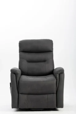 Elektrisch verstellbarer Aufstehsessel mit Power-Lift-Funktion, ca. 82 x 90 x 108 cm – Dunkelgrau