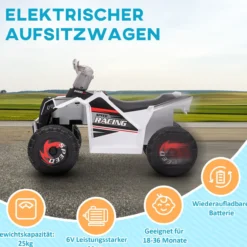 Elektro Kinderquad, Mini Elektroquad mit Vorwärts-, Rückwärtsfunktion