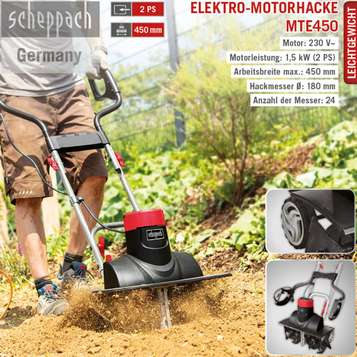 Elektro- Motorhacke MTE460 SE