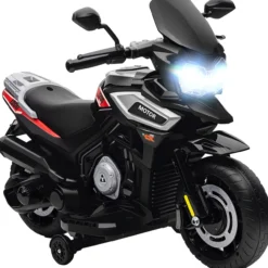 Elektro Motorrad Kinder 6V Elektromotorrad mit 2 Hilfsrädern