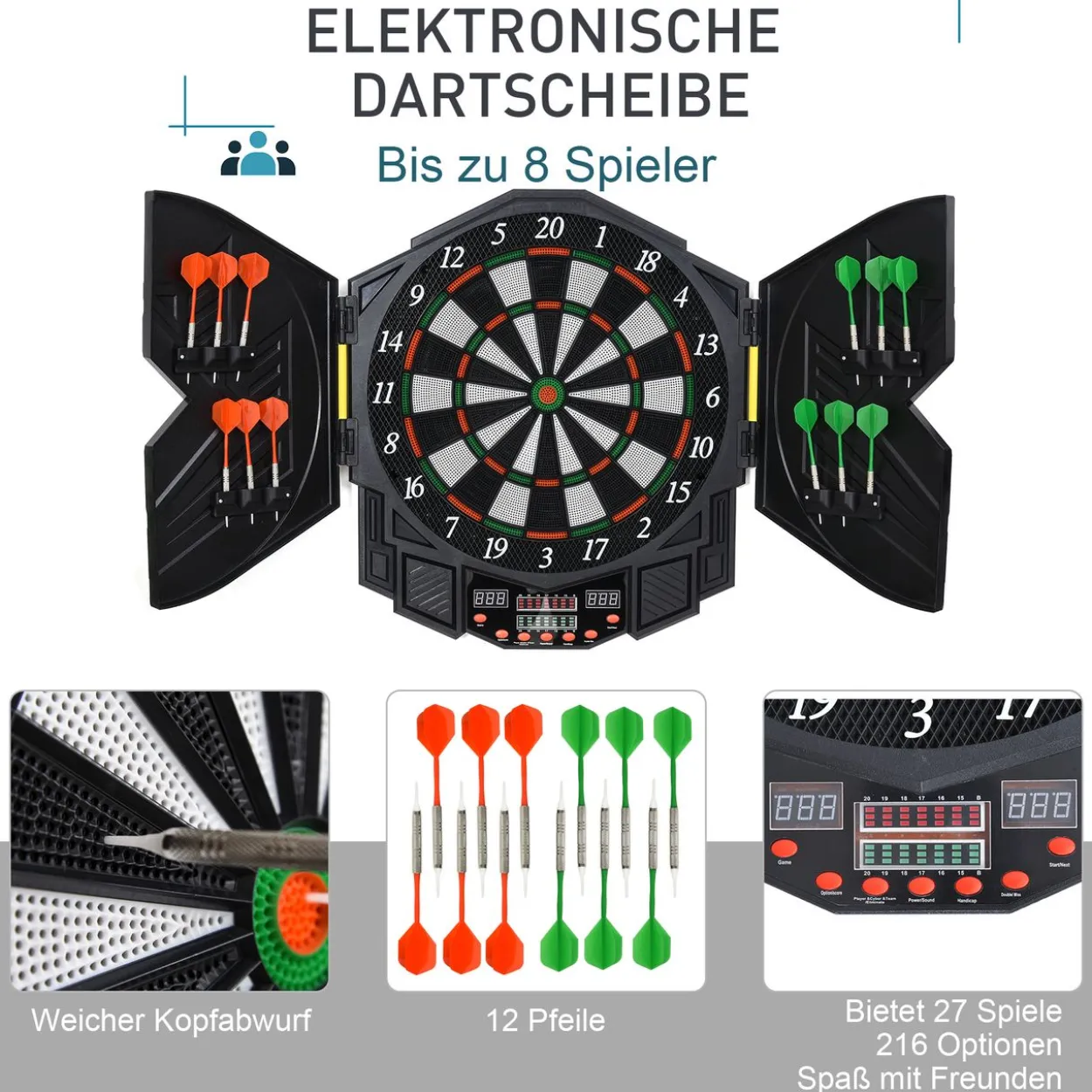 Elektronische Dartscheibe