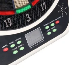 Elektronische Dartscheibe mit LED-Display für 8 Spieler mehrfarbig 44L x 50B x 3,2H cm