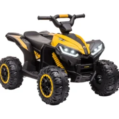 Elektro Quad für Kinder 12V Kinder Quad mit USB-Anschluss MP3-Musikplayer gelb