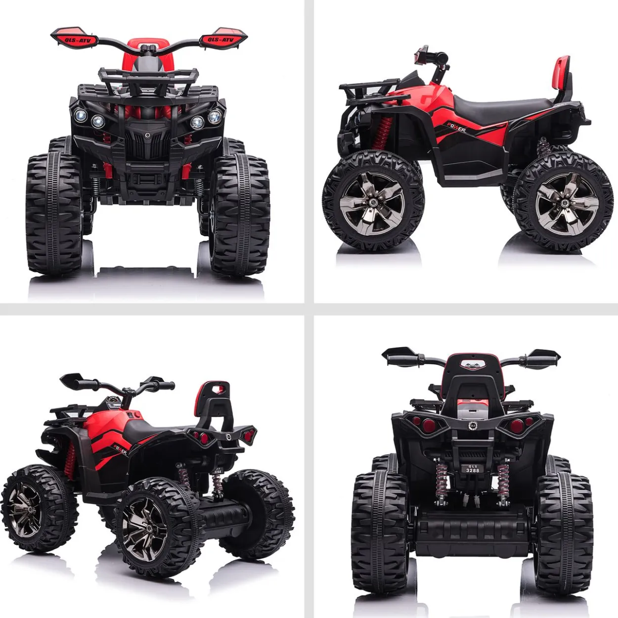 Elektro-Quad Kinderquad mit Scheinwerfer Kindermotorrad mit USB-Anschluss
