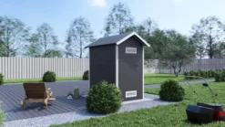 eleph WPC Gartenhaus/Gerätehaus XS