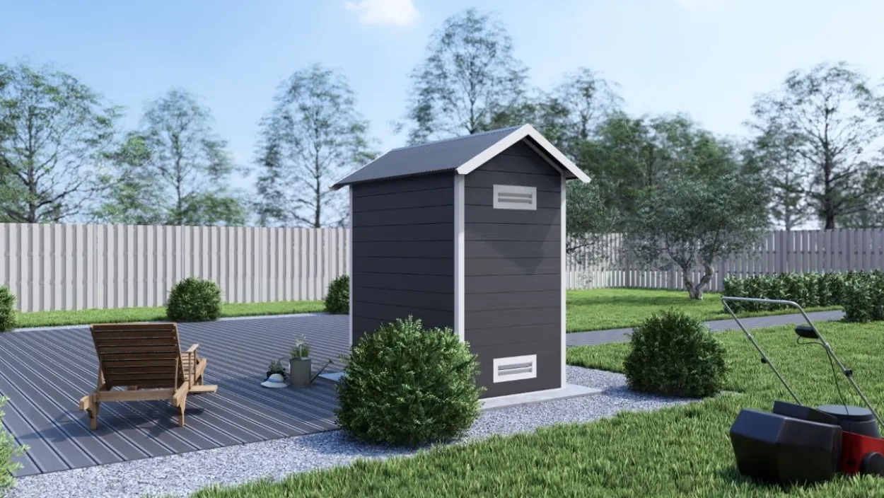 eleph WPC Gartenhaus/Gerätehaus XS
