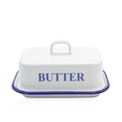 Emaillierte Butterdose Husum