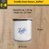 Emaillierte Dose Husum für Kaffee, 16 cm